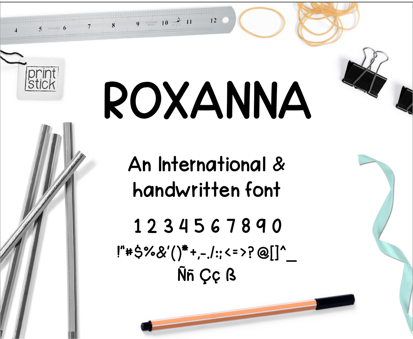 Font: Roxanna - Print Stick