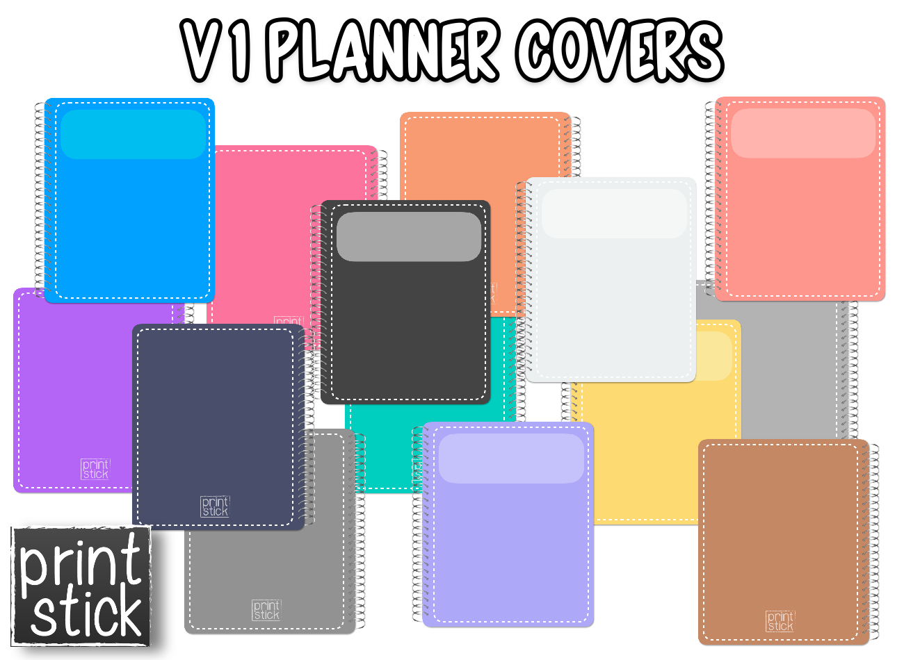 Covers for Planners - V1 - Print Stick