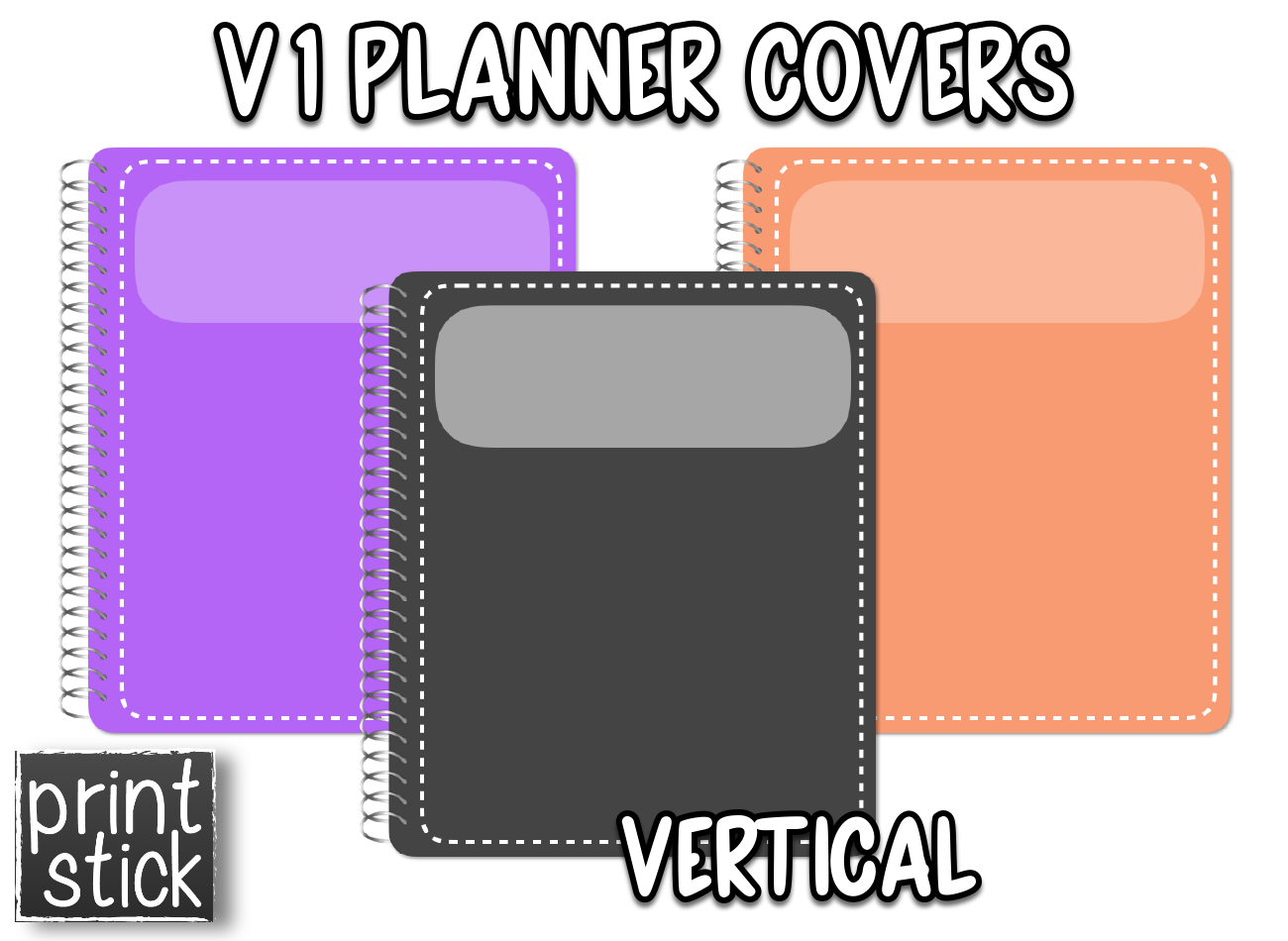 Covers for Planners - V1 - Print Stick