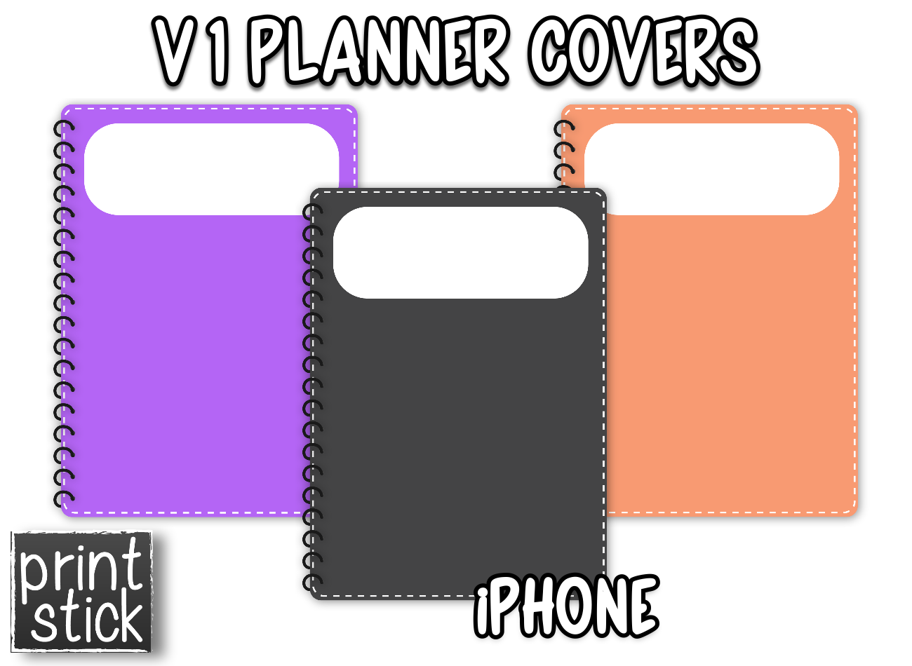 Covers for Planners - V1 - Print Stick