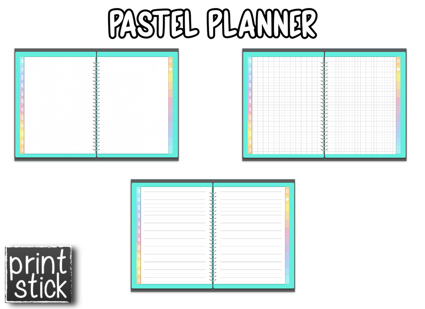 Pastel Planner - Print Stick