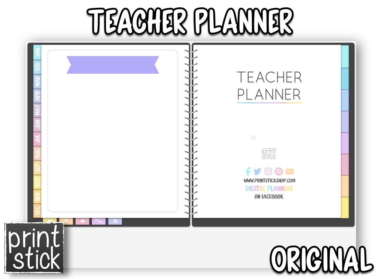 Teacher V Planner - Print Stick