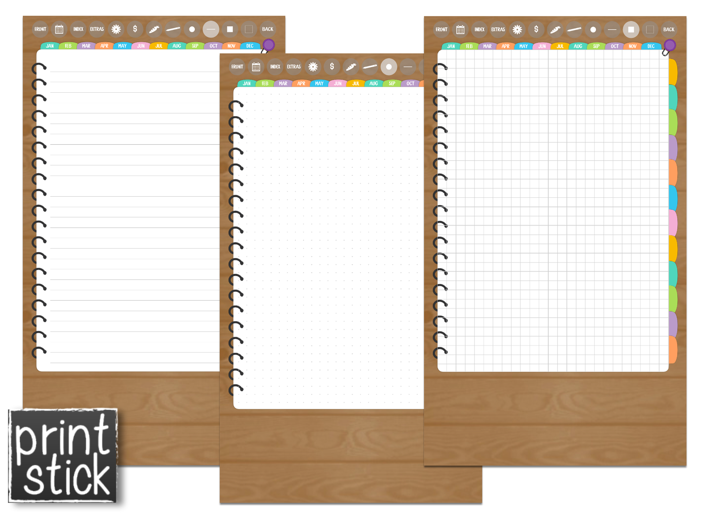 iPhone Planner - Digital Planner for Smartphones - Print Stick