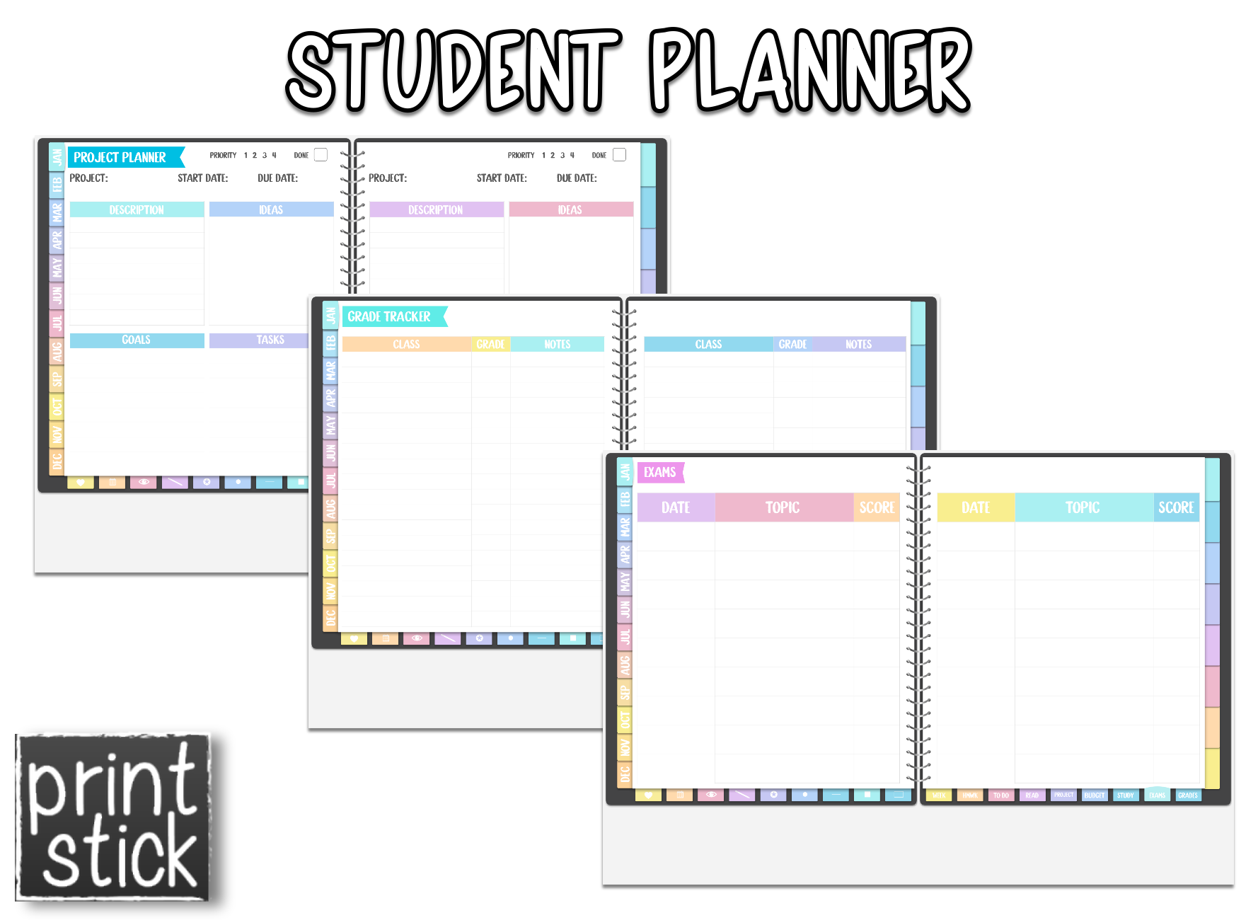 Student Planner - Print Stick