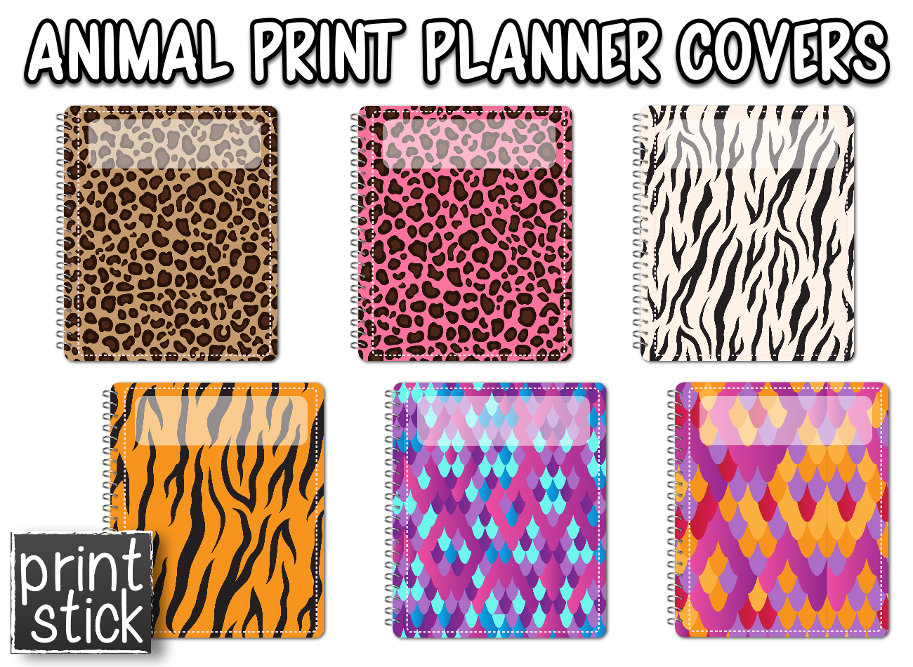 Covers for Planners - Animal Print - Print Stick