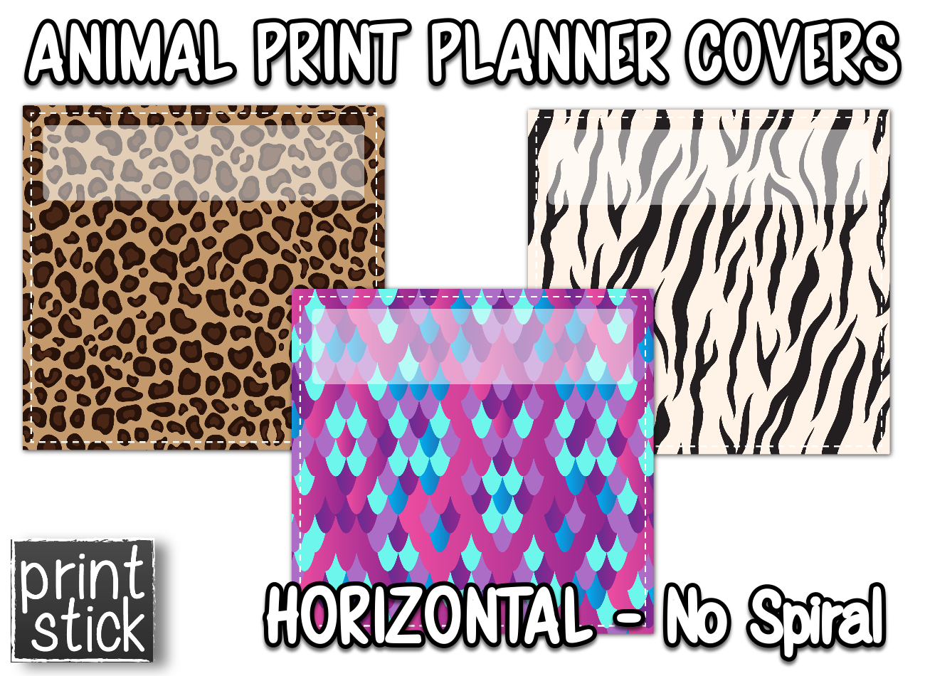 Covers for Planners - Animal Print - Print Stick