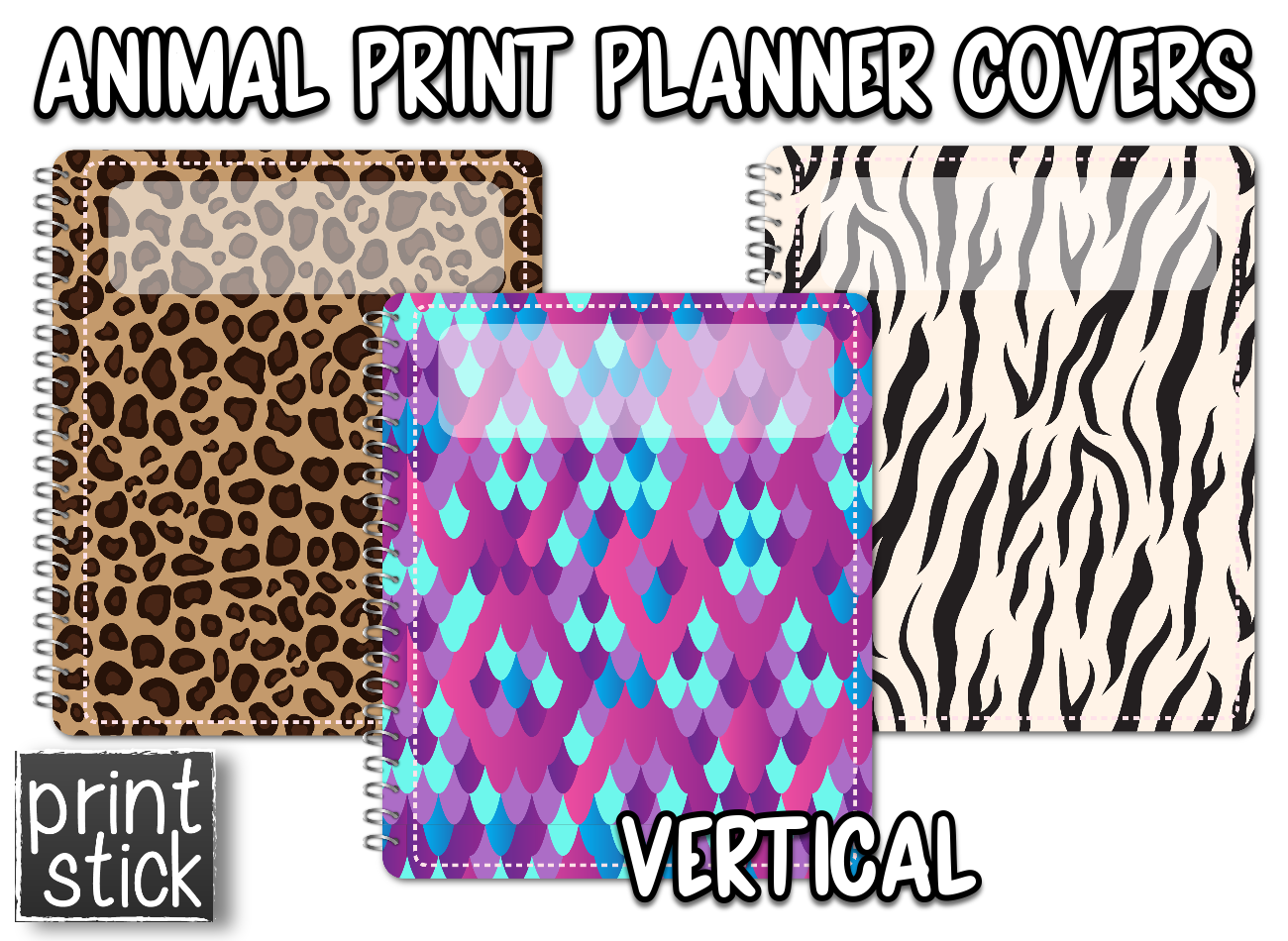 Covers for Planners - Animal Print - Print Stick
