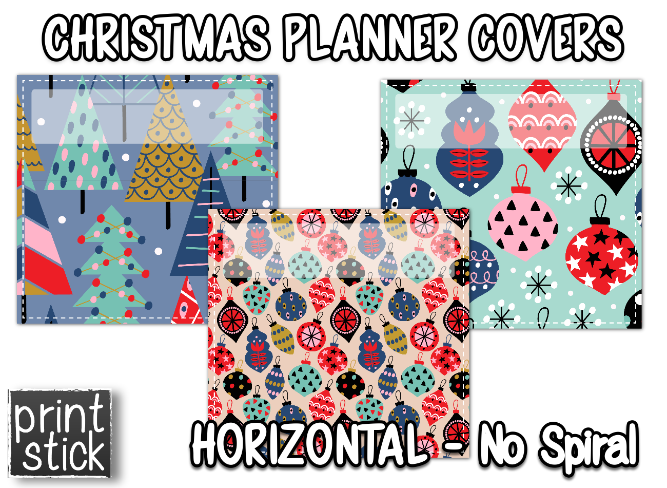 Covers for Planners - Christmas - Print Stick