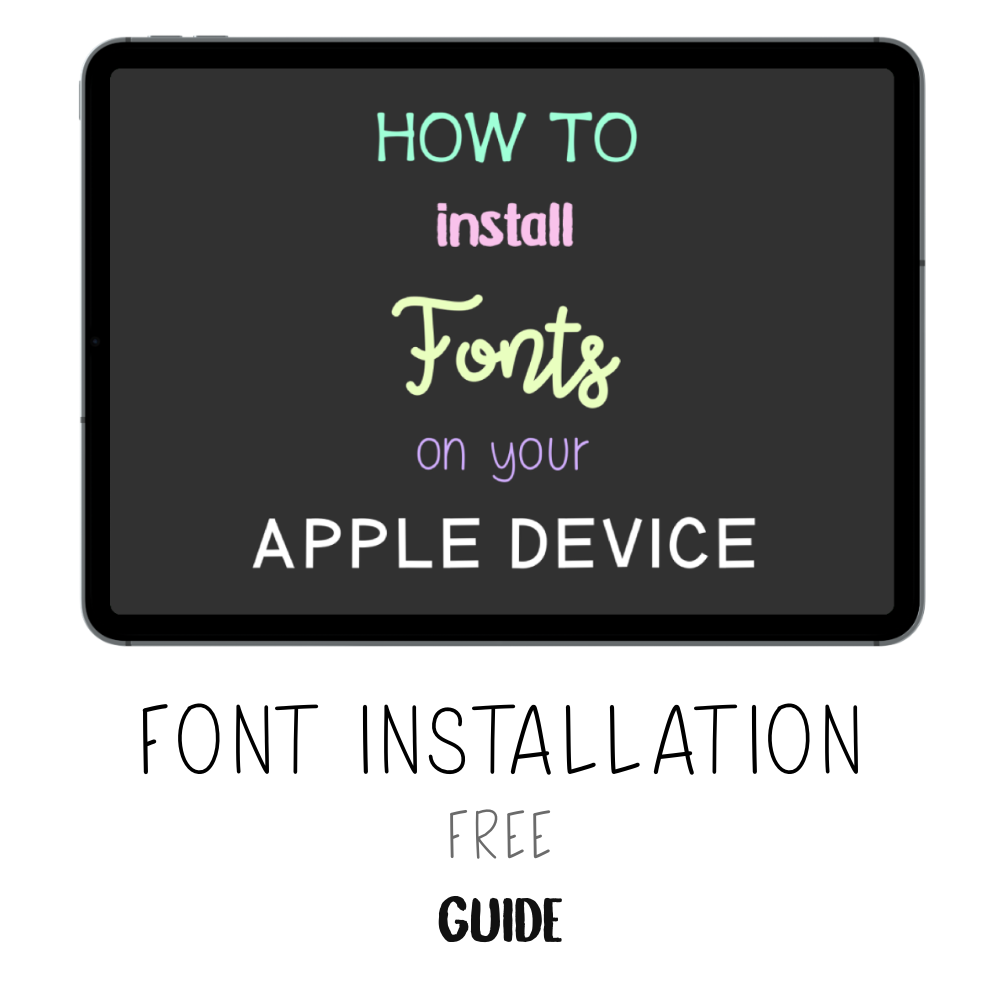 ππππ πππΆπ±π² - How to Install Fonts - Print Stick