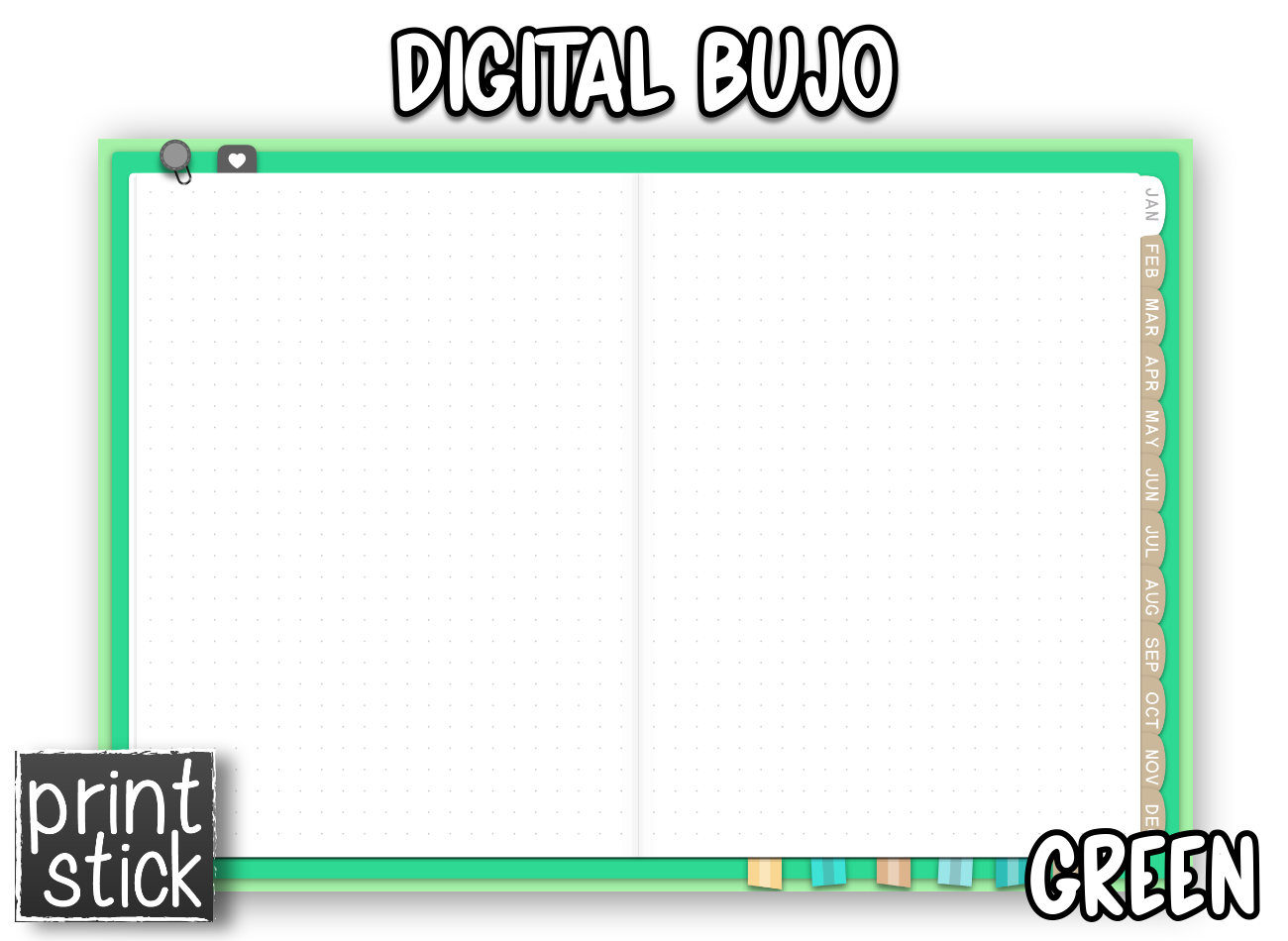 Digital BuJo Planner - Print Stick