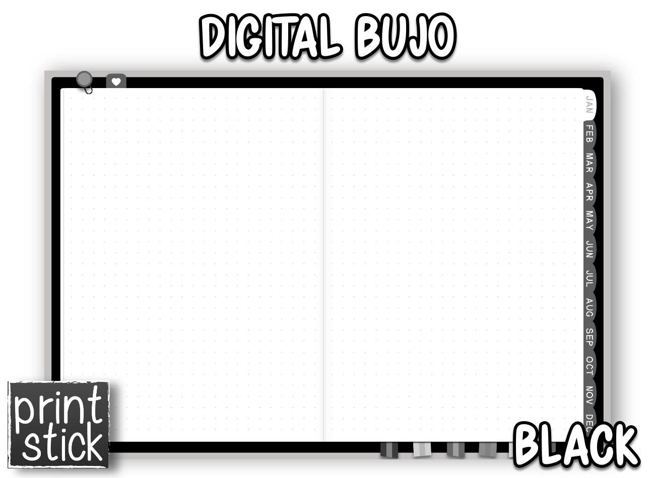 Digital BuJo Planner - Print Stick