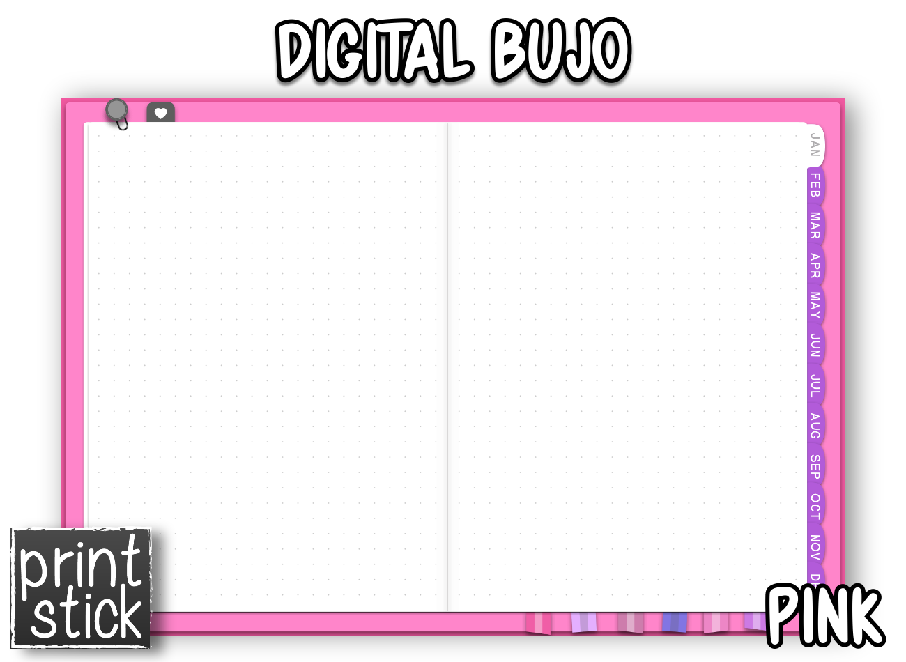 Digital BuJo Planner - Print Stick