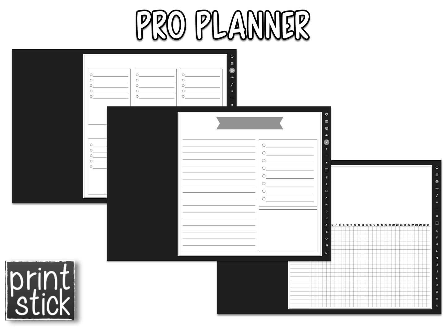 En Español: Agenda Digital Pro Planner - Print Stick