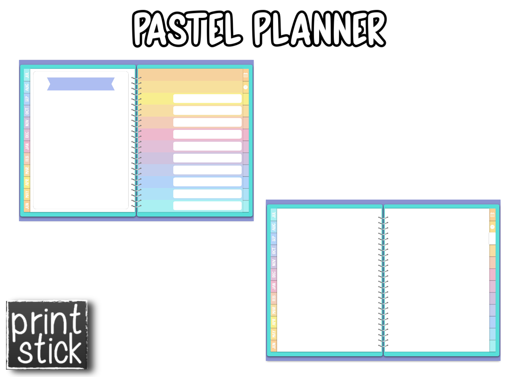 Pastel Planner - Print Stick