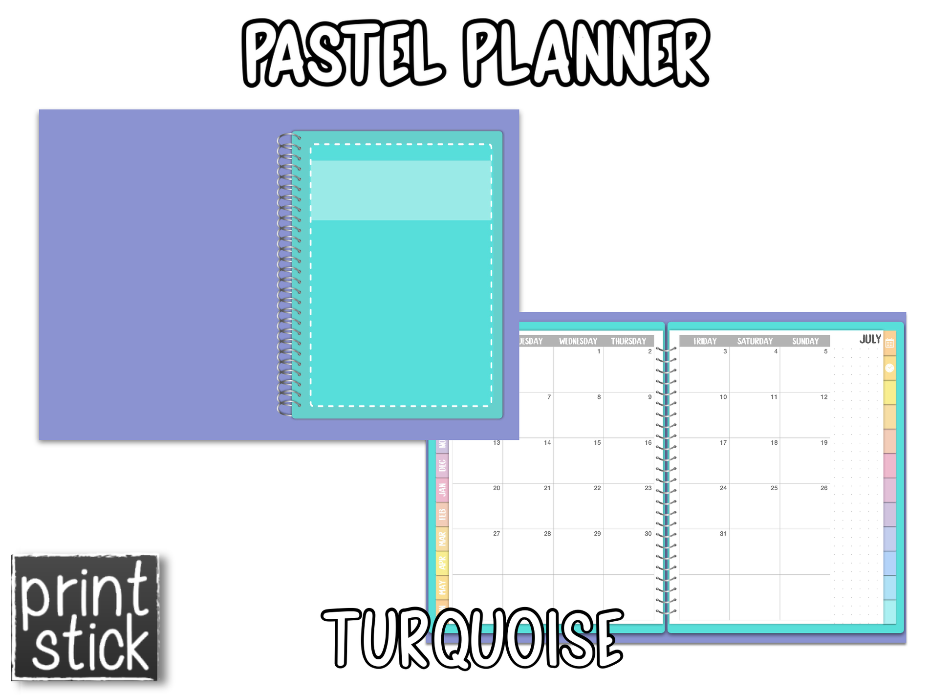 Pastel Planner - Print Stick