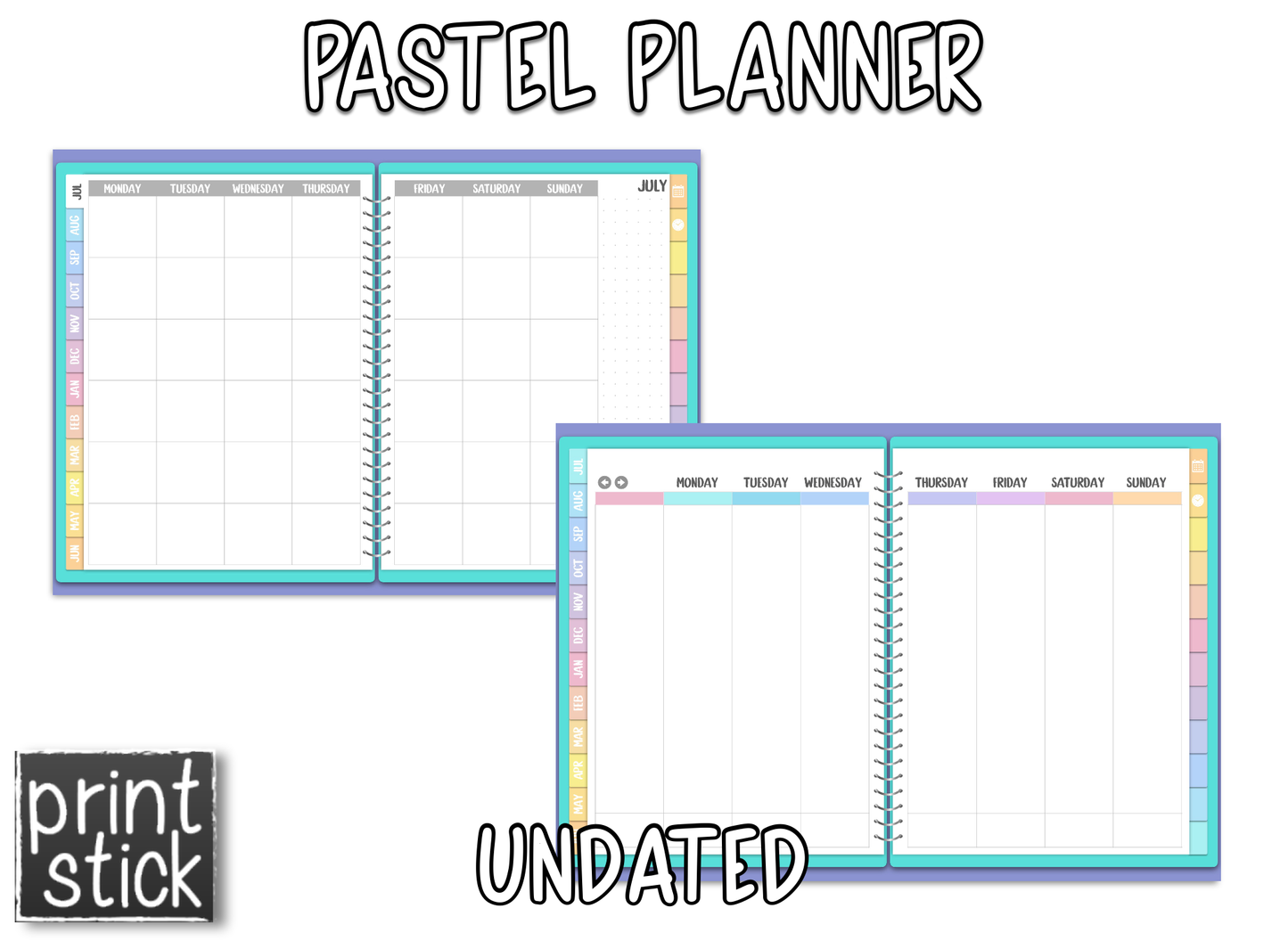 Pastel Planner - Print Stick