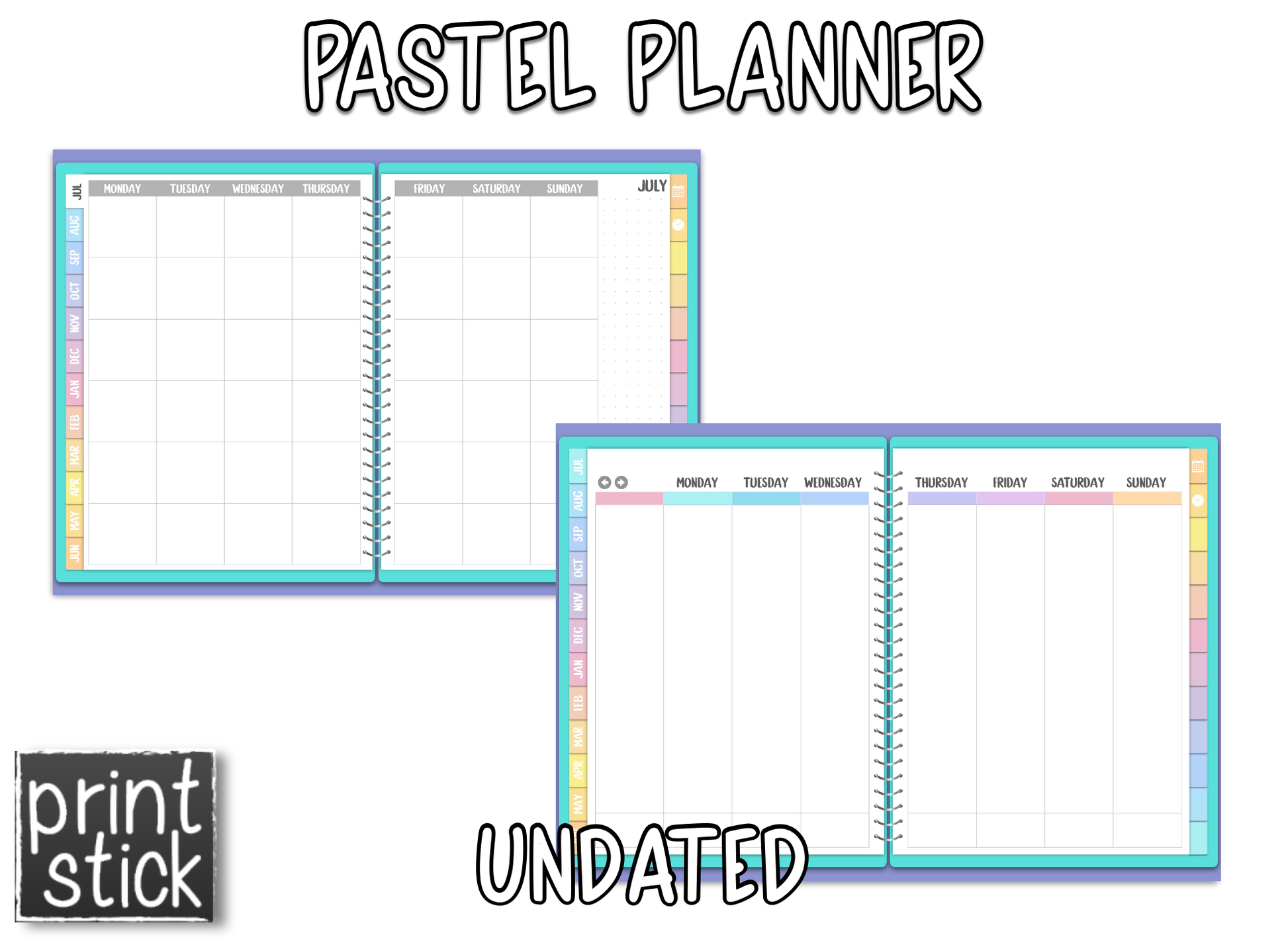 Pastel Planner - Print Stick