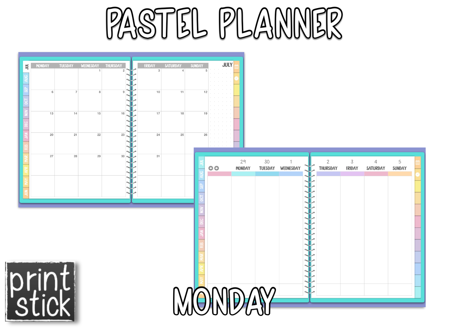 Pastel Planner - Print Stick