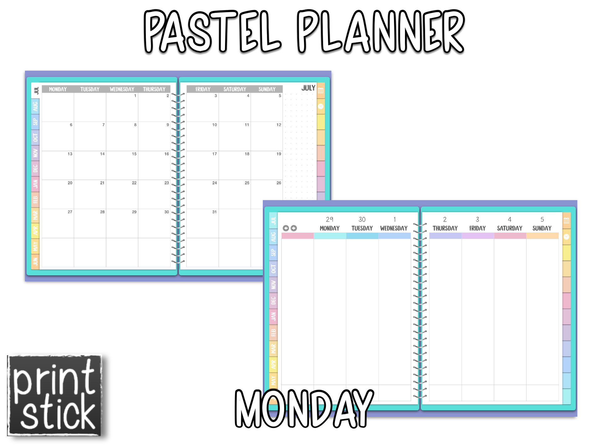Pastel Planner - Print Stick