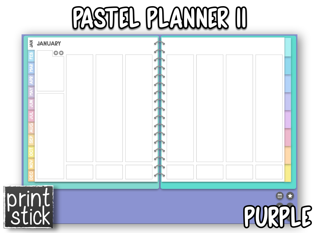 Pastel Planner II - Print Stick