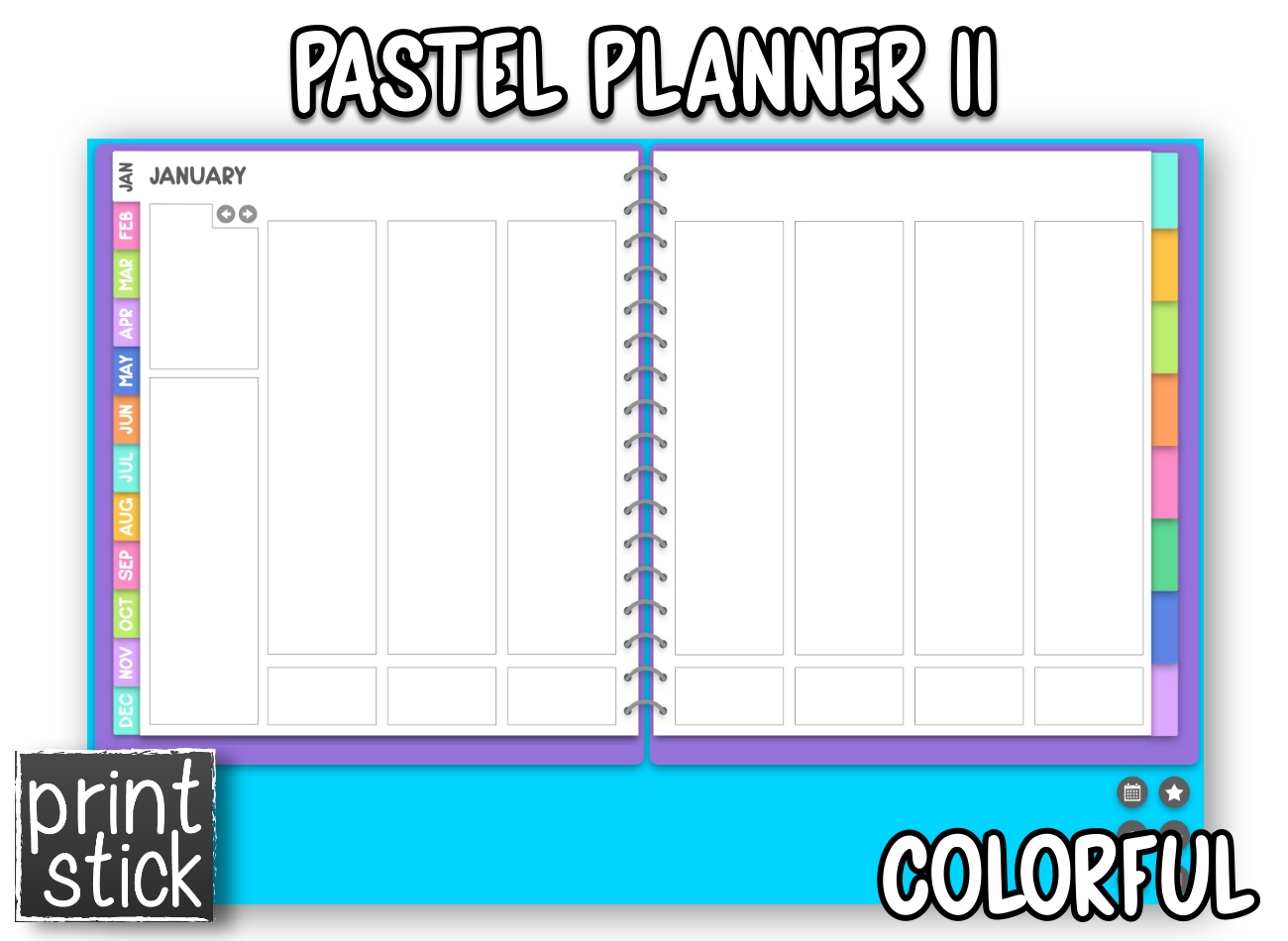 Pastel Planner II - Print Stick