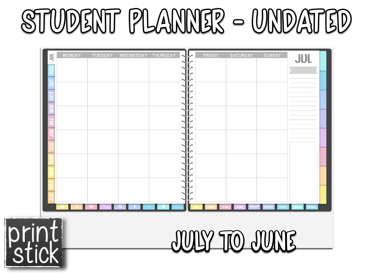 Student Planner - Print Stick