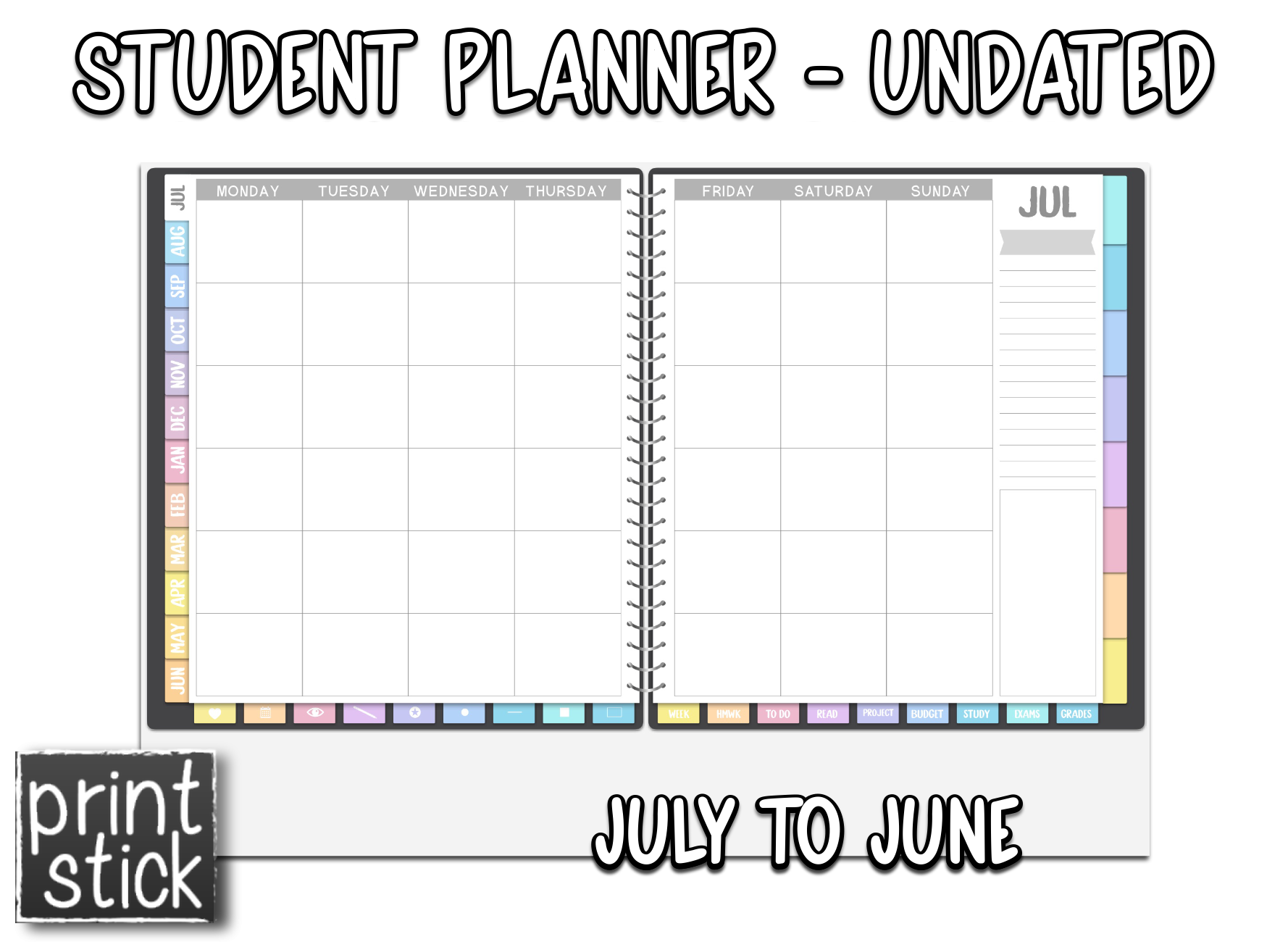 Student Planner - Print Stick