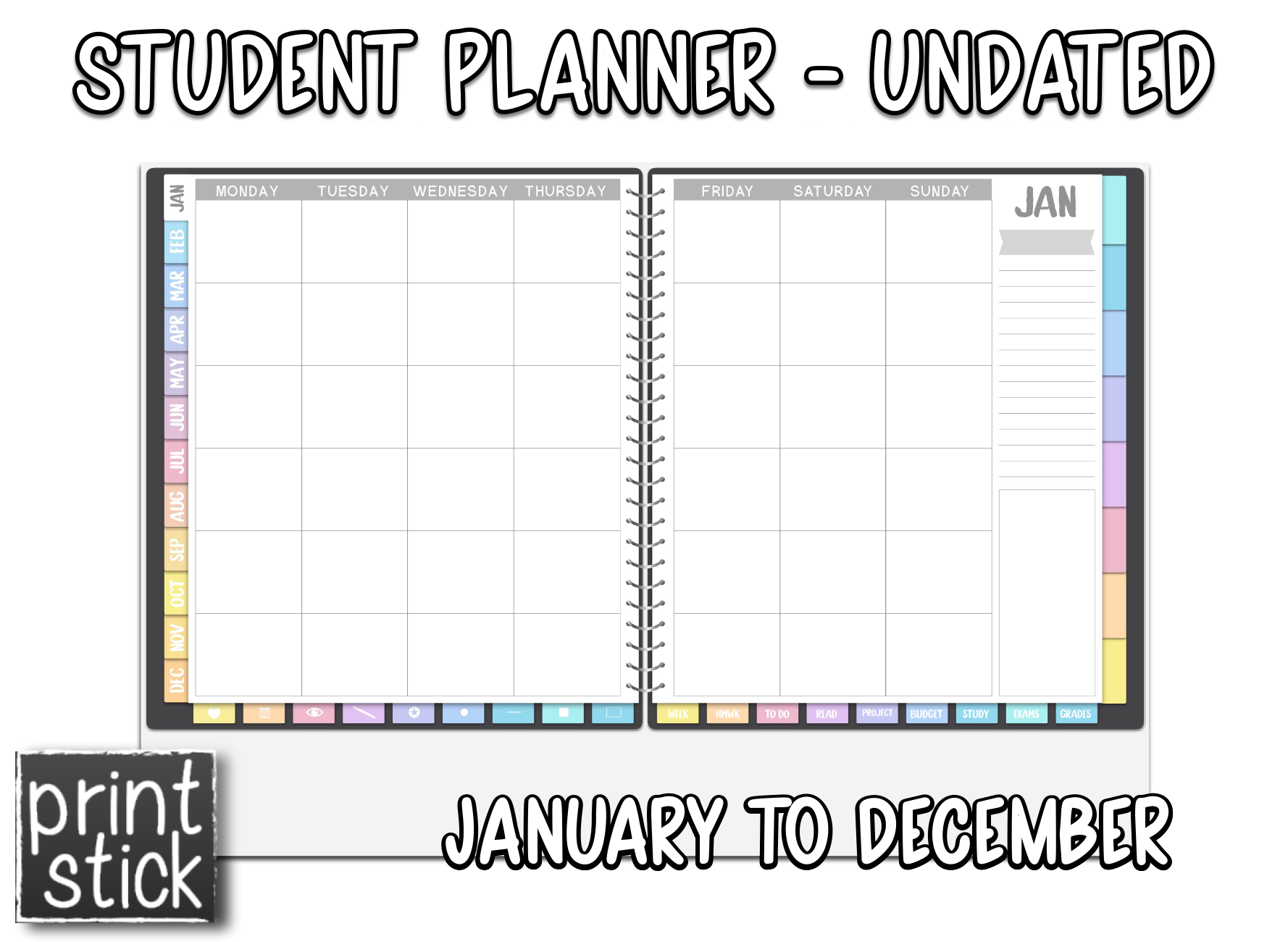 Student Planner - Print Stick