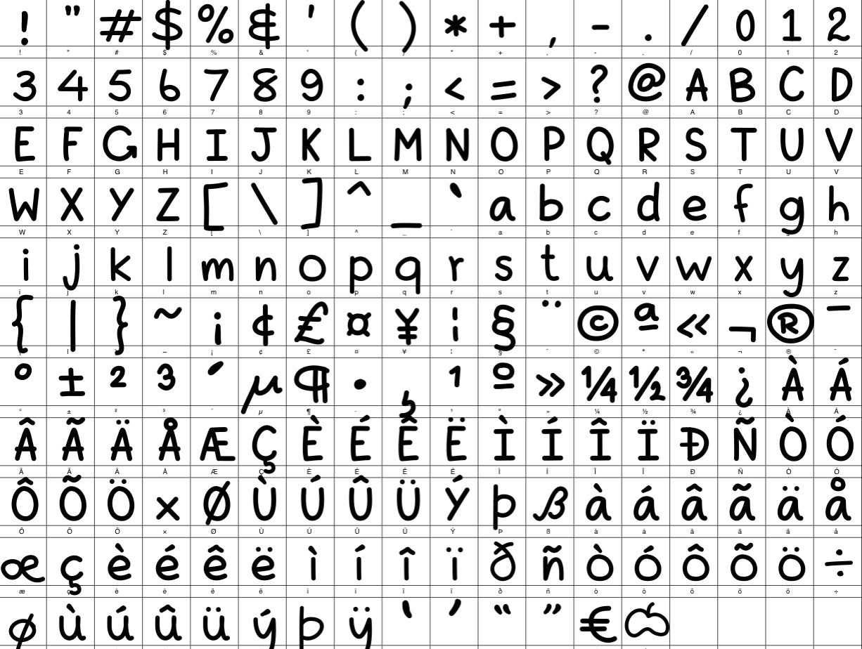 Font: Joey - Print Stick