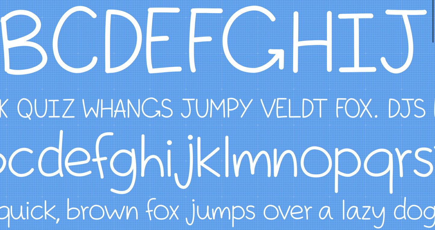 Font: Joey Thin - Print Stick