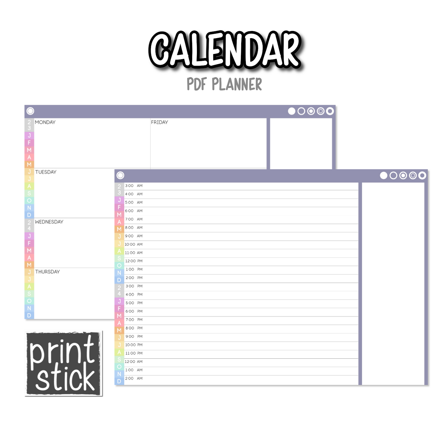 Calendar Planner - PrintStick
