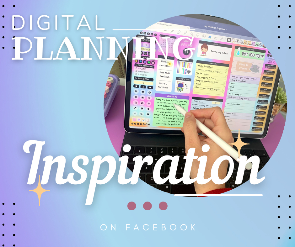 Digital Planning Inspiration on Facebook 💕