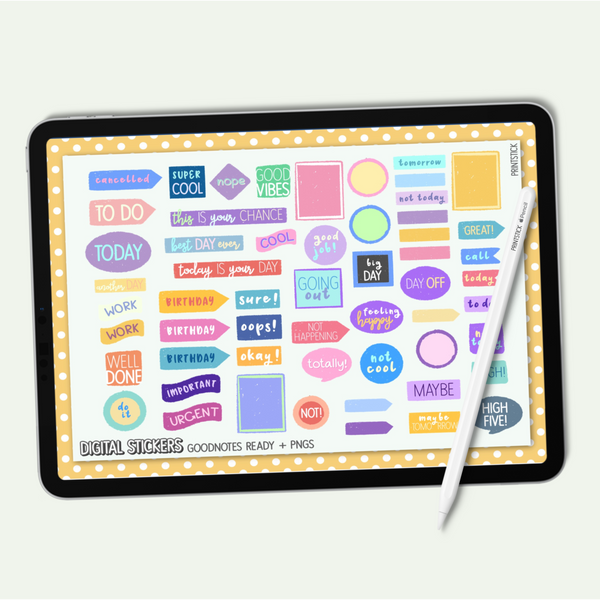 SS Words V1 - Planner Stickers - PrintStick