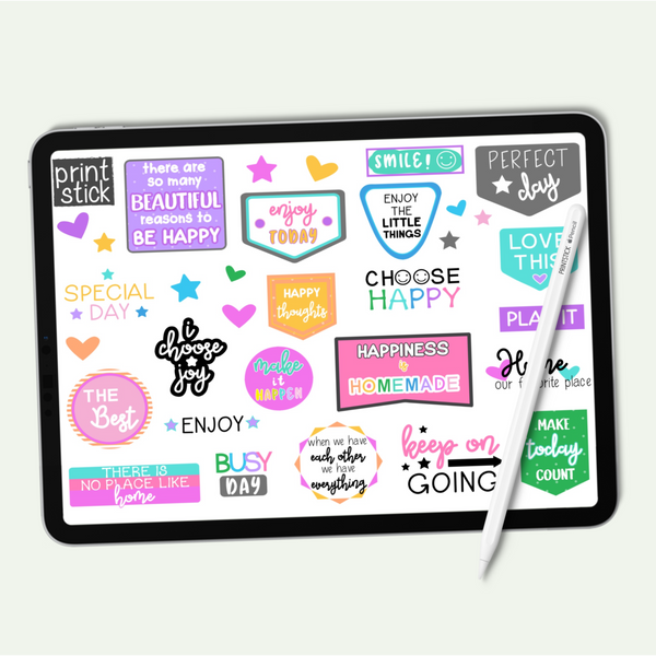 SS Positivity Planner Stickers - PrintStick