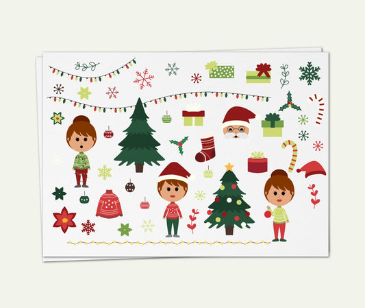 SS- Christmas Digital Planner Stickers - RC