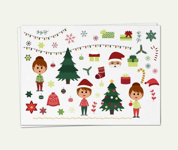 SS- Christmas Digital Planner Stickers - RC - PrintStick