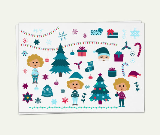 SS- Christmas Digital Planner Stickers - BC