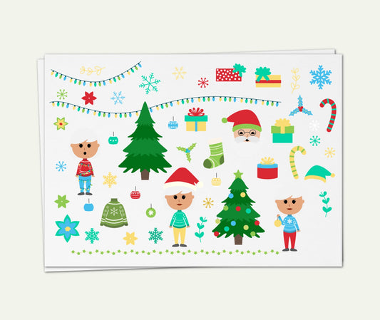 SS- Christmas Digital Planner Stickers - CC