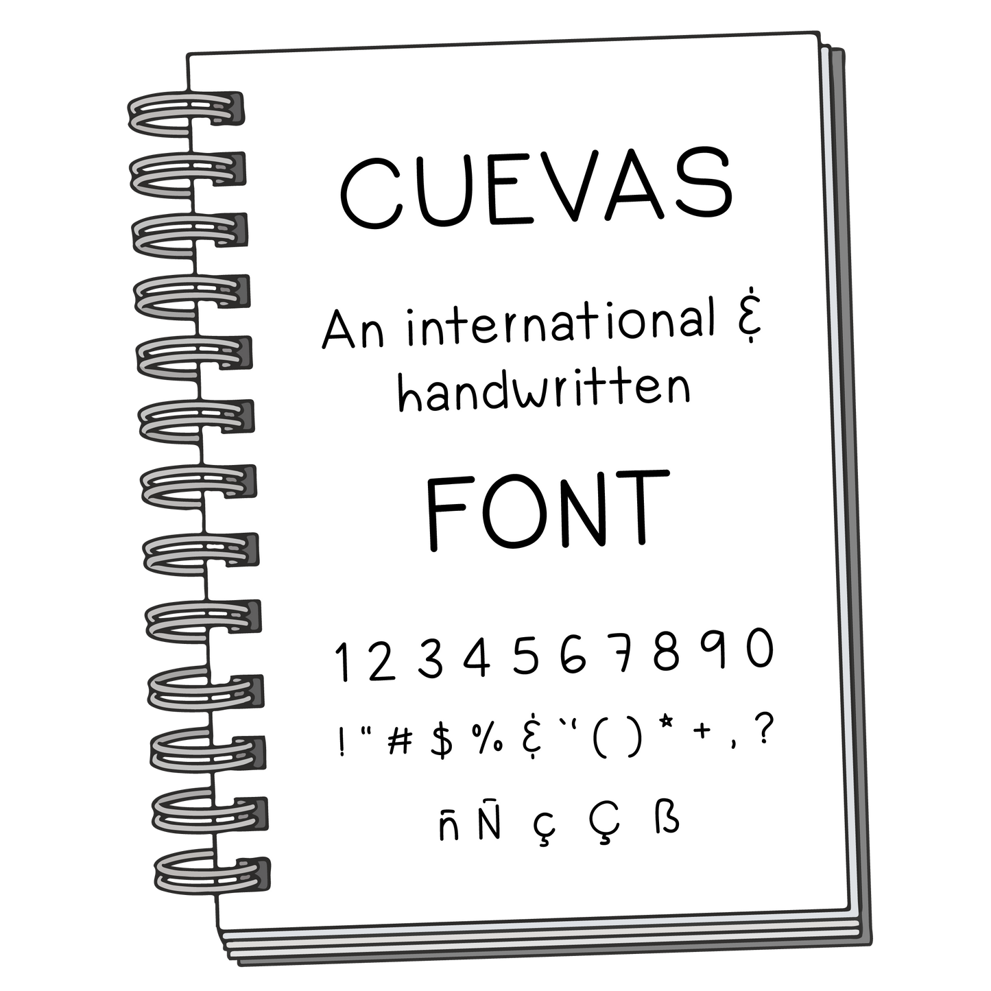 Font: Cuevas - PrintStick
