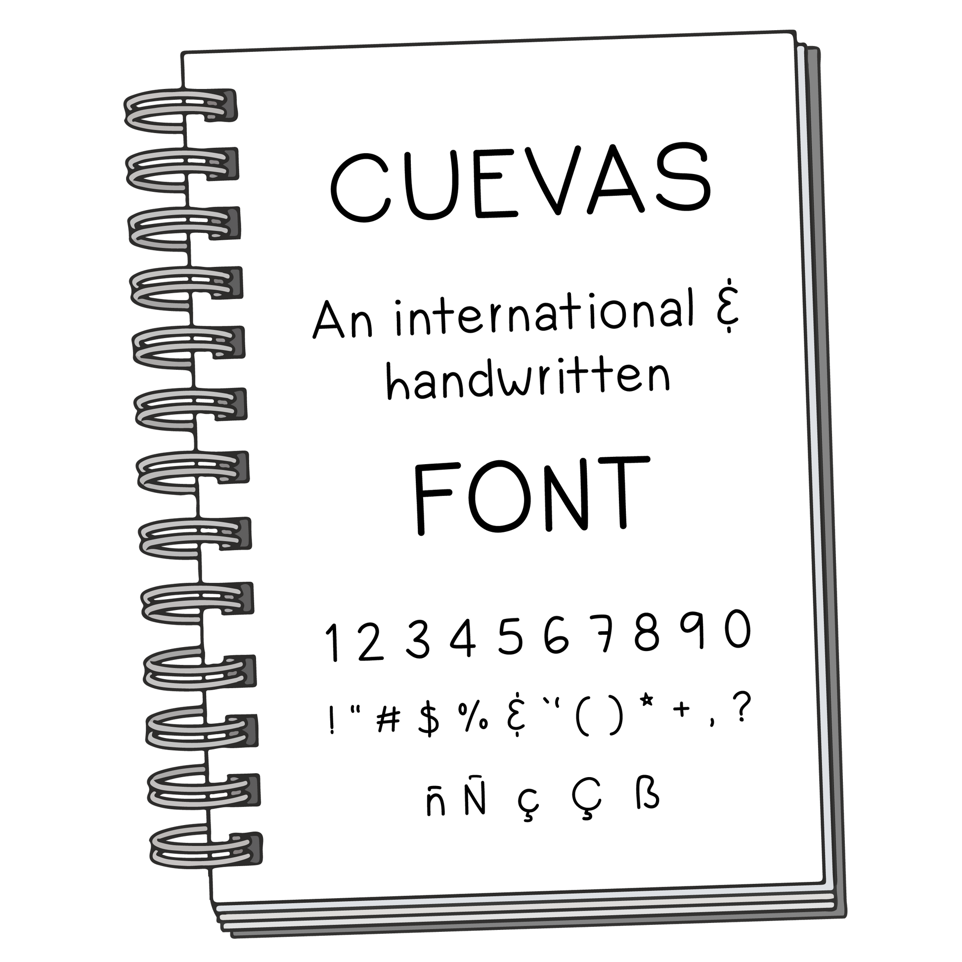 Font: Cuevas - PrintStick