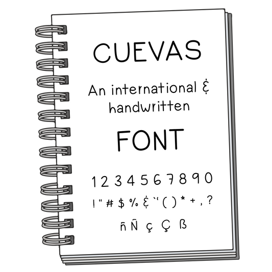 Font: Cuevas - PrintStick