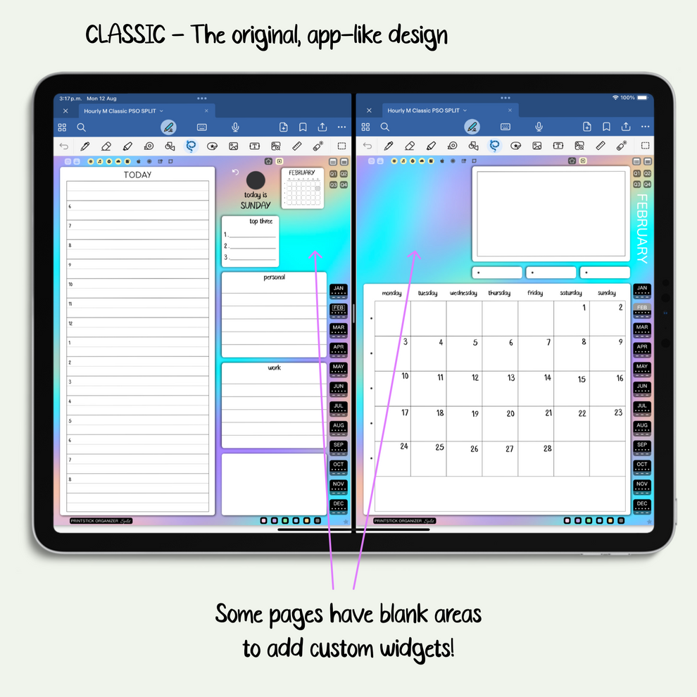 SPLIT Planner - Classic – PrintStick
