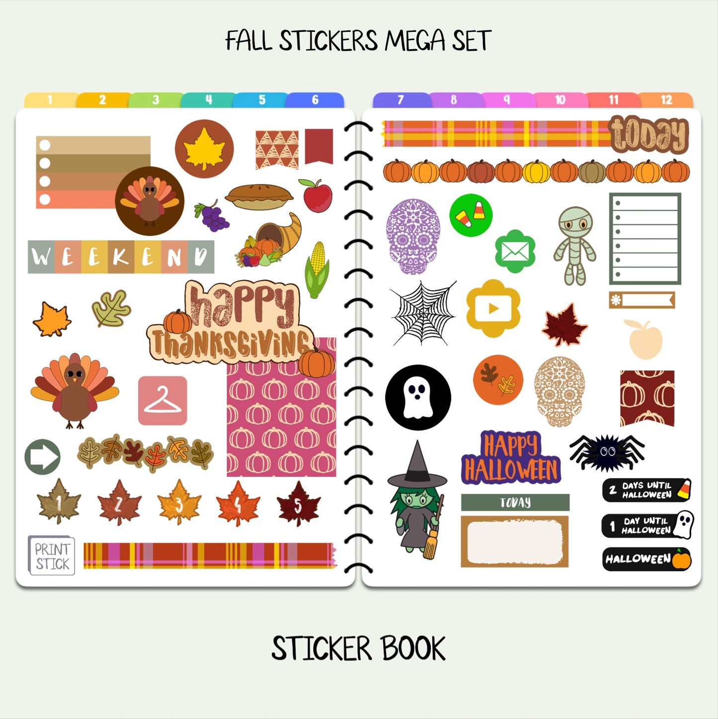 Fall Sticker Book