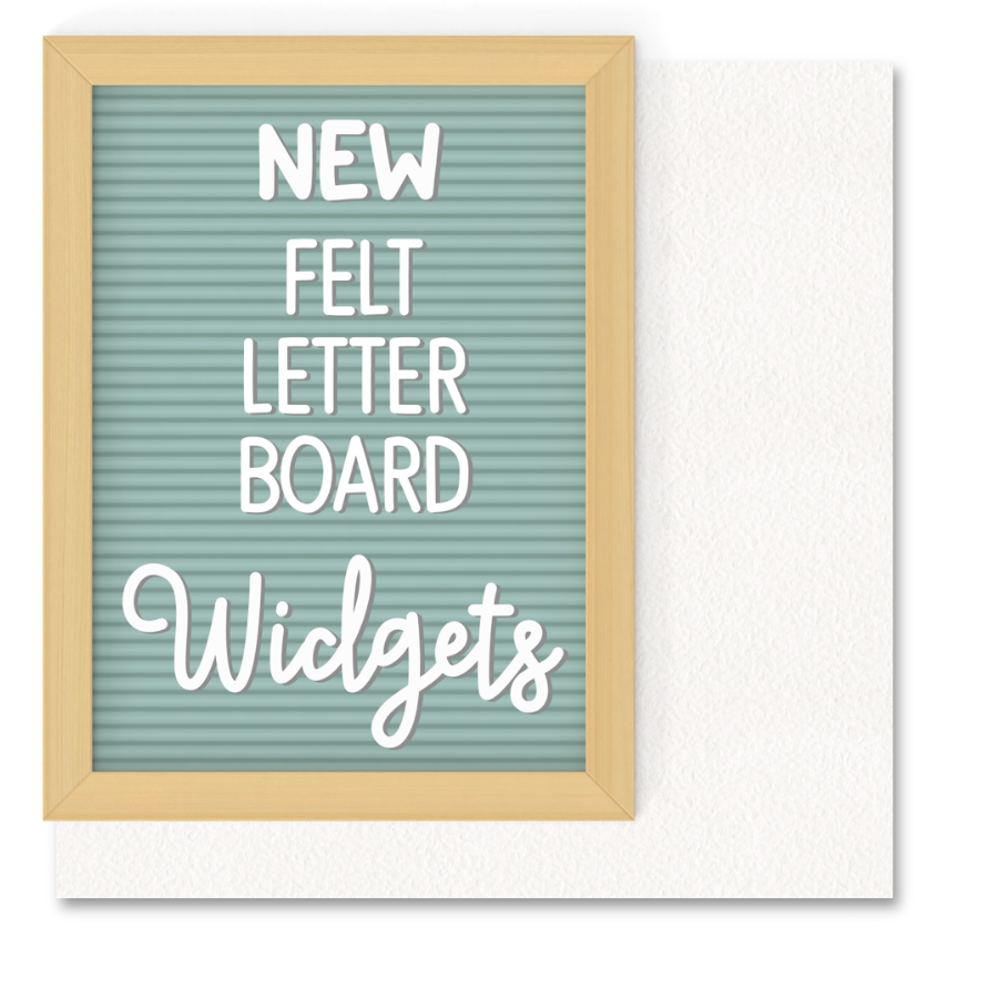 Felt Letter Board Widgets