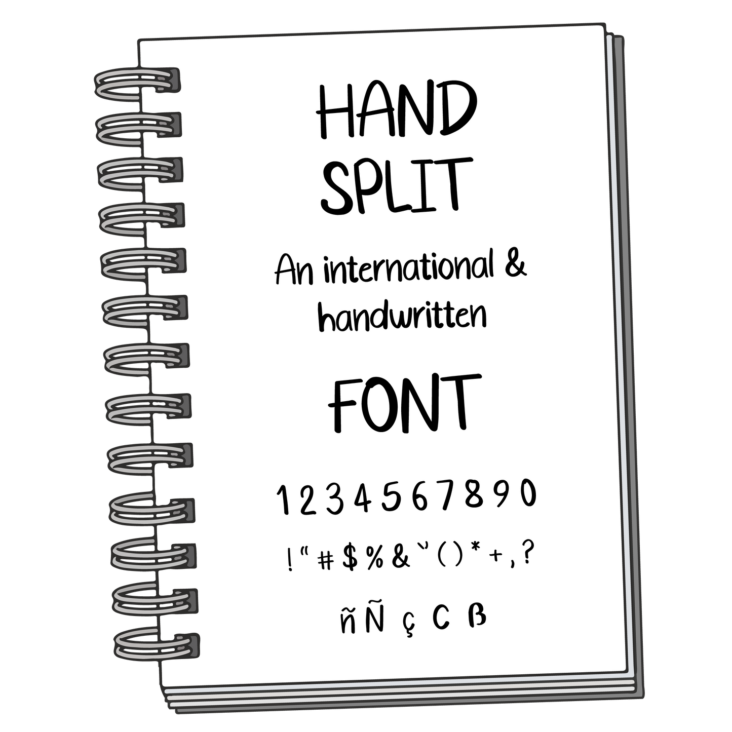 Font: Hand Split - PrintStick