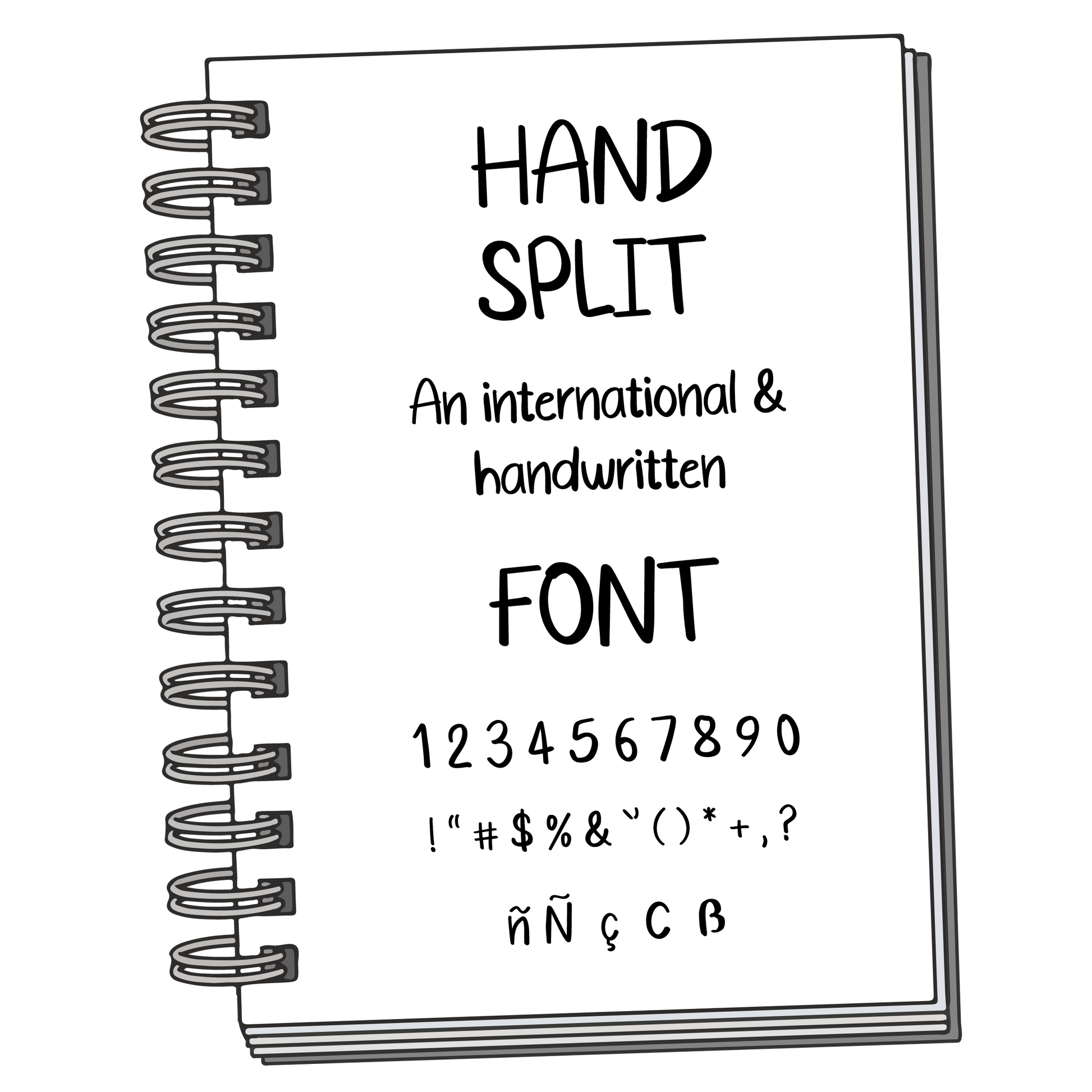 Font: Hand Split - PrintStick