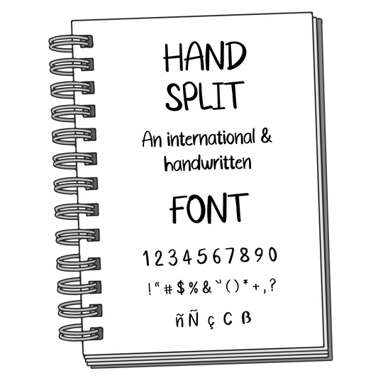 Font: Hand Split - PrintStick