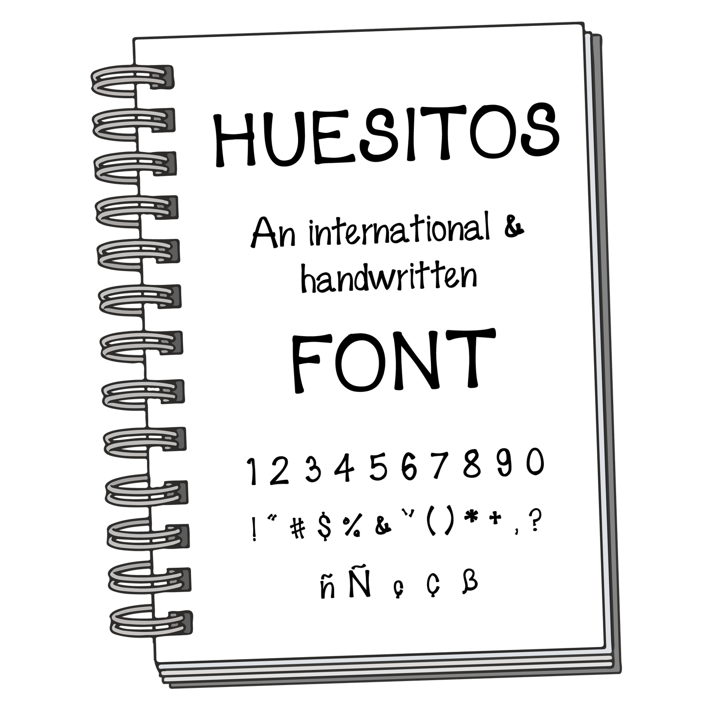 Font: Huesitos - PrintStick