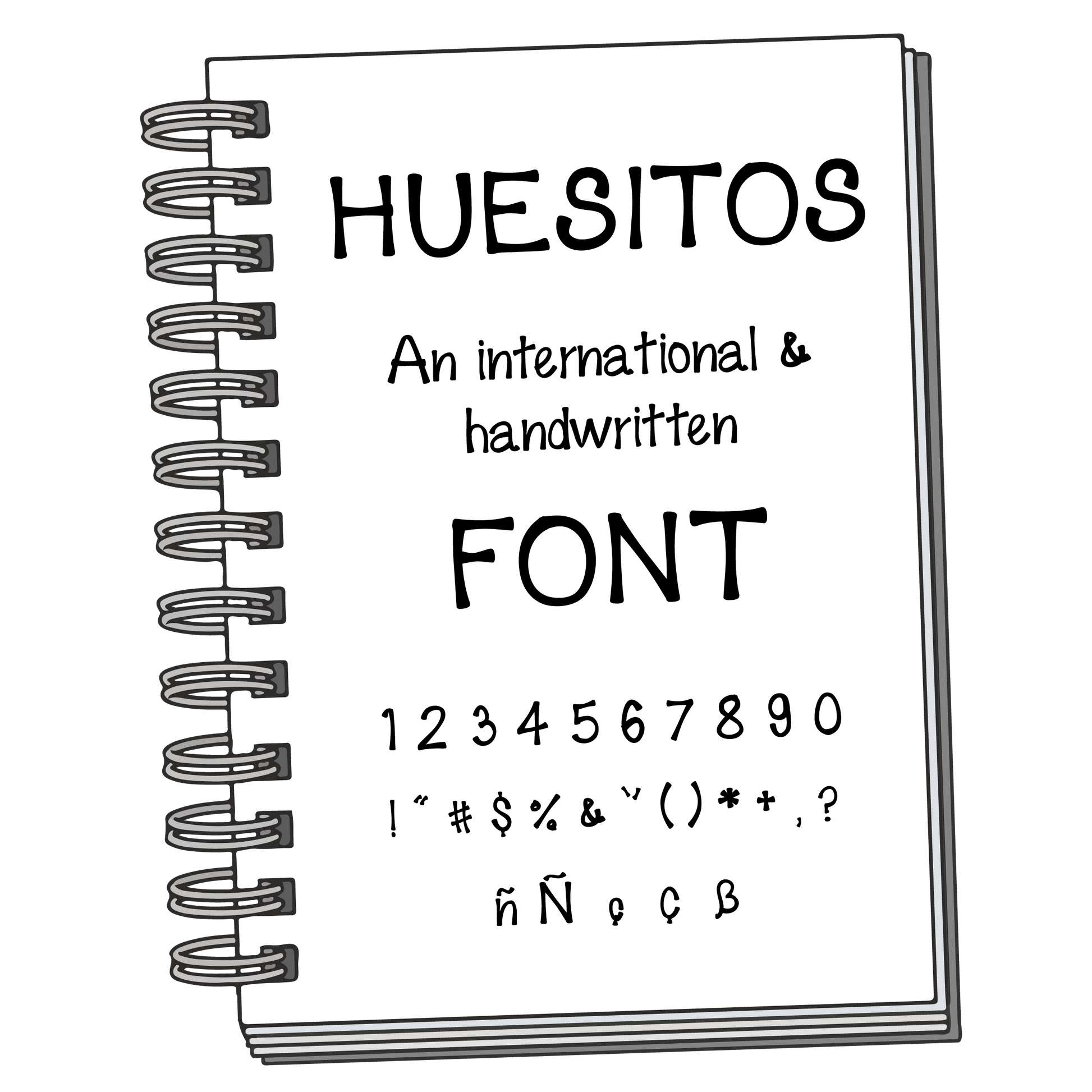 Font: Huesitos - PrintStick
