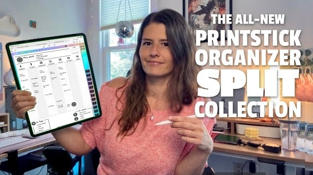 Load video: PrintStick Organizer Split Planner